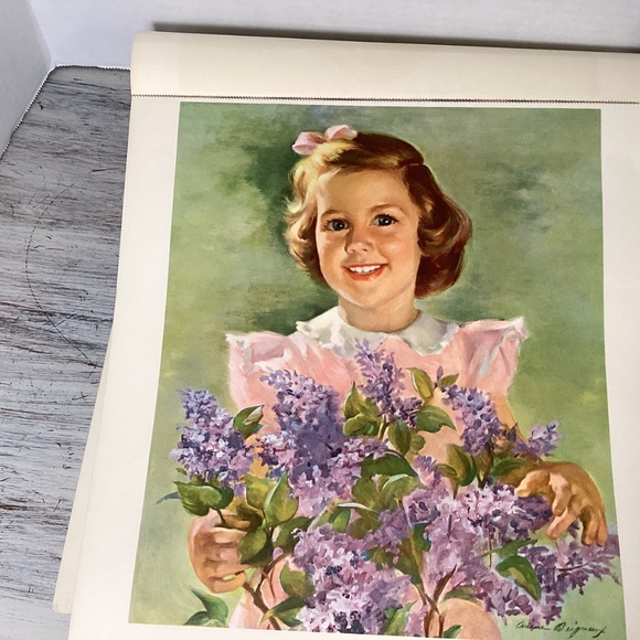 Vintage Ariana Beigneux Vintage Print Set on 1951 Calendar - Picture 6 of 14